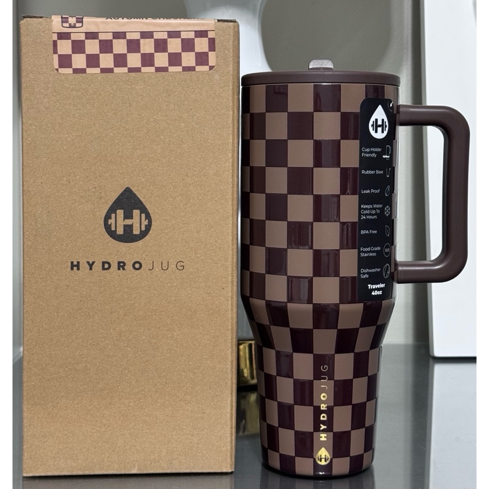 Hydrojug 40oz Traveler, AUTUMN‎ CHECKERS